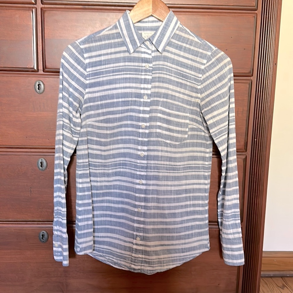 J. Crew Factory The Perfect Shirt Chambray Shirt